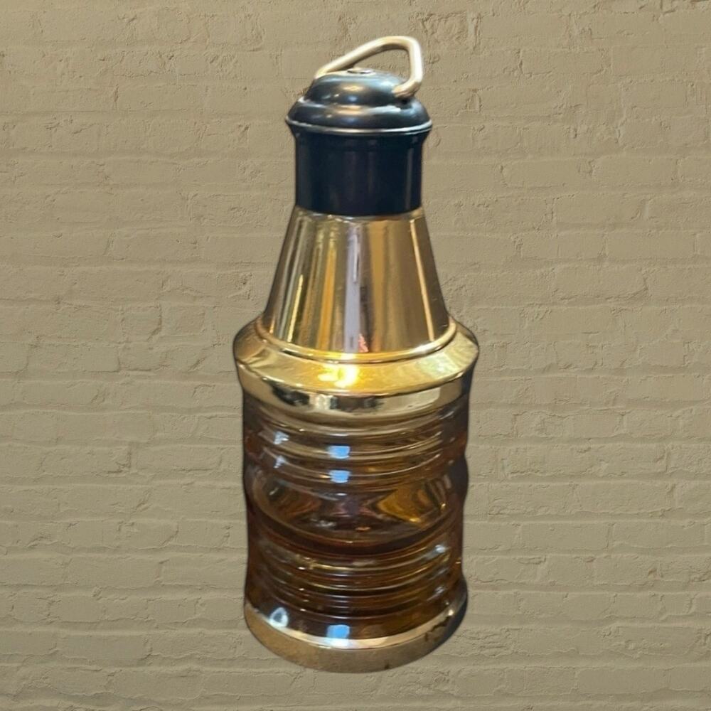 Old Spice Lantern Decanter After Shave Lotion 6 oz Ship Bottle Made in USA VTG